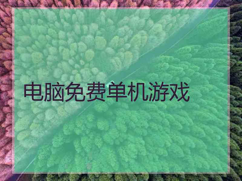 电脑免费单机游戏