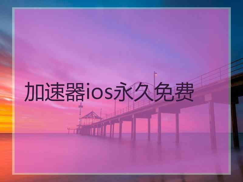 加速器ios永久免费